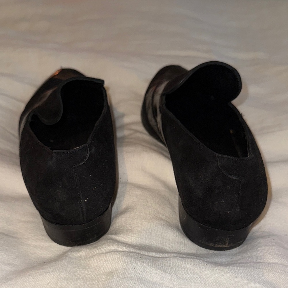🖤🖤🖤ROBERT CLERGIE PARIS Black FLATS loafers 38 - Picture 6 of 10